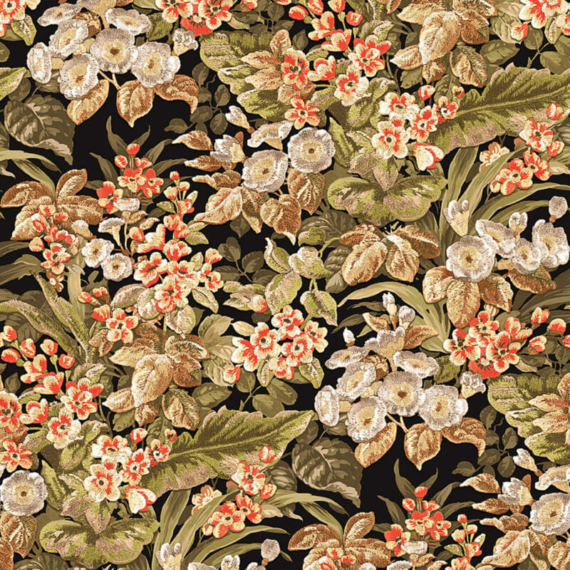 

Papel de pared Floral negro - Multicolor - Dutch Wallcoverings