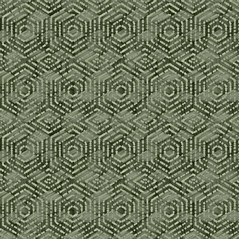 

Papel de pared geométrico verde - Verde - Dutch Wallcoverings