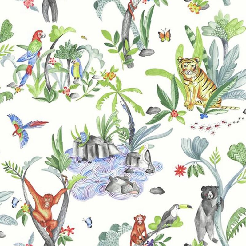 

DUTCH WALLCOVERINGS Papel de pared jungla multicolor - Multicolor