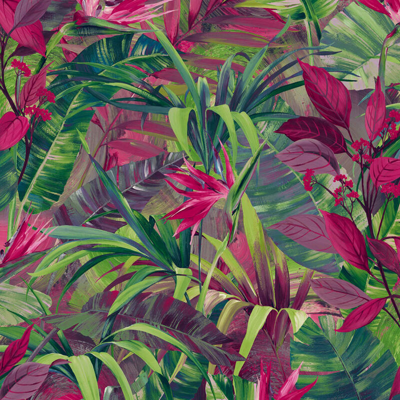

Papel de pared Paradise Flower rosa - Multicolor - Dutch Wallcoverings