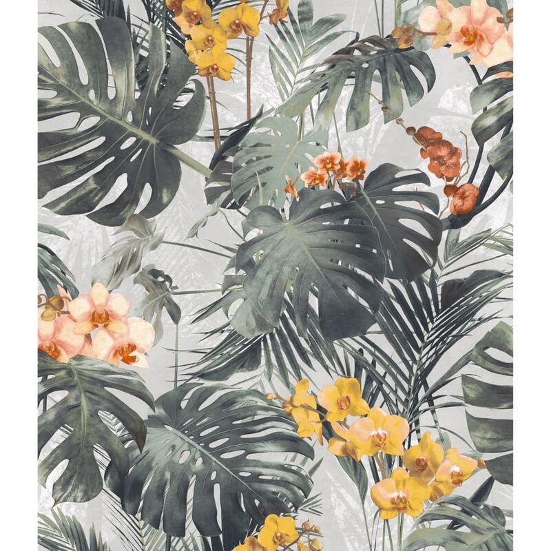 

Papel de pared Paradiso verde y ocre - Multicolor - Dutch Wallcoverings