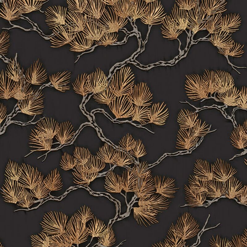 

Papel de pared pino negro y dorado - Multicolor - Dutch Wallcoverings