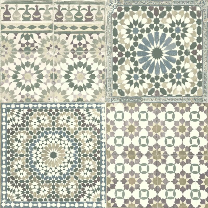 

Papel pintado azulejos árabes marrón - Marrón - Dutch Wallcoverings