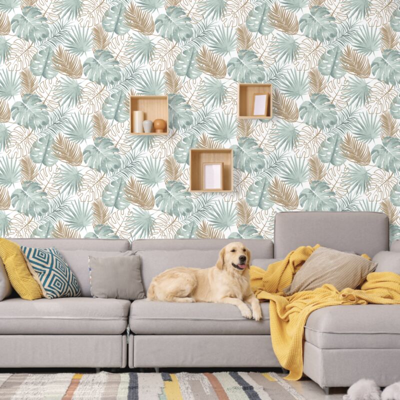 Ugepa - Papier peint Feuilles de monstera Vert dutch wallcoverings
