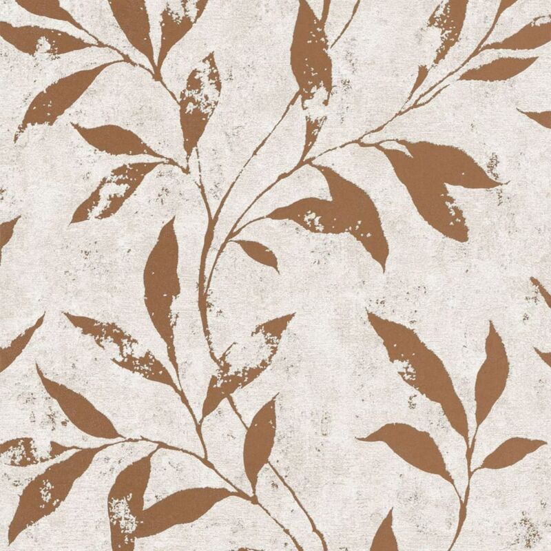 Papier peint Leafs Beige et marron Dutch Wallcoverings