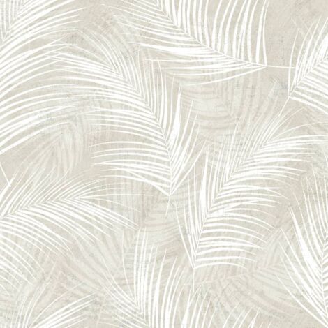DUTCH WALLCOVERINGS Papier peint Palm Bleu pétrole