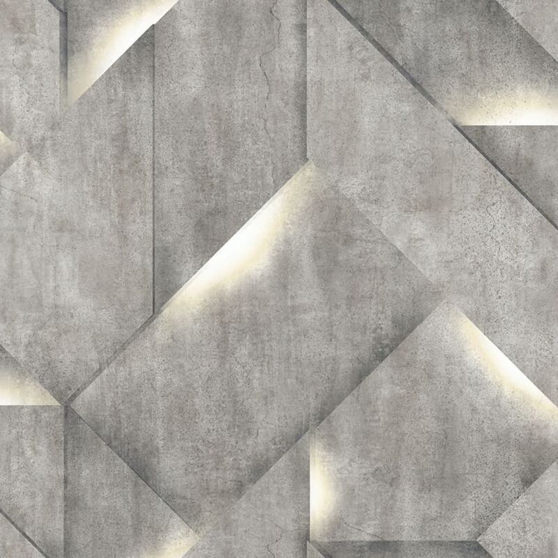 Dutch Wallcoverings - Wallpaper Onyx Dark Grey Grey