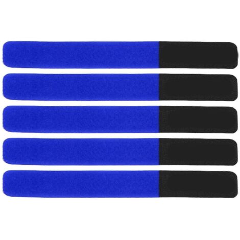 DUUTI Lot de 5 sangles pour pompe à vélo, fixation pour porte-bagages, réglables et réutilisables, bleu