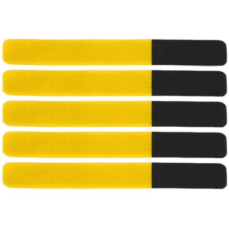 DUUTI Lot de 5 sangles pour pompe à vélo, fixation pour porte-bagages, réglables et réutilisables, jaunes