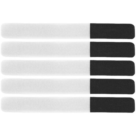 DUUTI Lot de 5 sangles pour pompe à vélo, fixation réglable et réutilisable, blanc.
