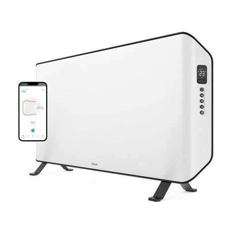 Duux Edge 2000W Convecteur Connecté Blanc - Convecteur Électrique - Extra Fin - 30m²