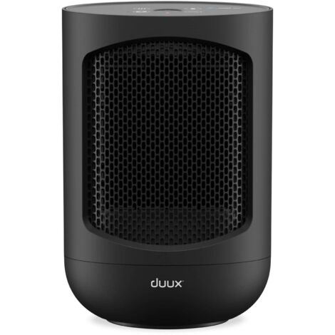 Duux Zone Chauffage céramique - Chauffage électrique 1500 watts - Chauffage d'appoint avec 3 réglages, Thermostat et Oscillation - Certification IP21 - Noir