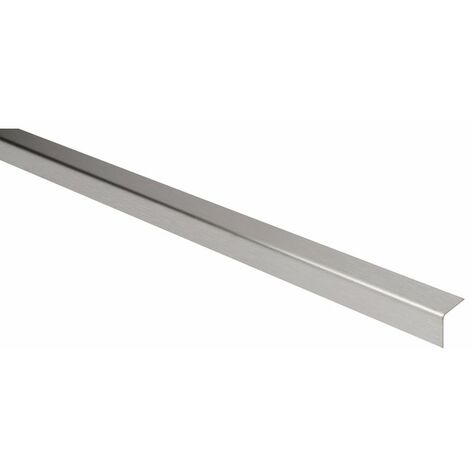 Duval – Cornière égale inox satiné 20 x 20 mm – Épaisseur 8 mm – Pour applications structurelles et décoratives – Résistance à la corrosion