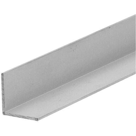 Duval – Cornière en aluminium 20x20mm épaisseur 1.5mm – Finition argent satiné – Pour assemblage et renforcement