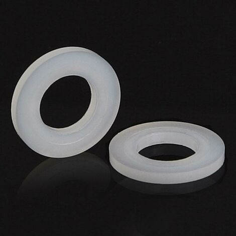 DUVER arandela plana din 125 nylon metrica m-4 (caja 100) , 0CIENTOS