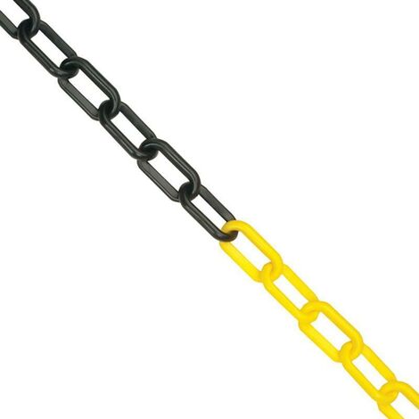 DUVER cadena plastico negra/amarilla 6mm , 0METROS , DUVER cadena plastico negra/amarilla 6mm , 0METROS