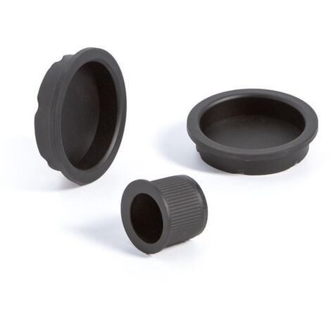 DUVER kit tiradores red. pta.corred. negro mat , Kit de 3 tiradores negros para embutir en puerta corredera. Están hechos en zamak.0Kit de 3 tiradores negros para embutir