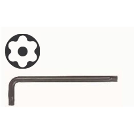 DUVER llave acodada torx seguridad serie larga med.torx t-27