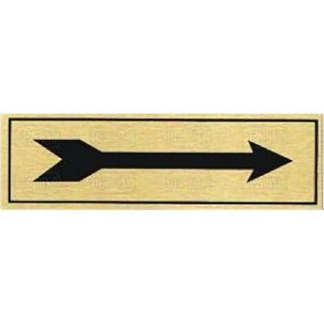 DUVER placa aluminio oro 150x45 flecha , 0UNIDADES , DUVER placa aluminio oro 150x45 flecha , 0UNIDADES