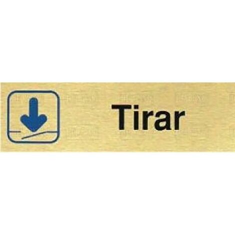 DUVER placa aluminio oro 150x45 ''tirar'' , 0UNIDADES , DUVER placa aluminio oro 150x45 ''tirar'' , 0UNIDADES