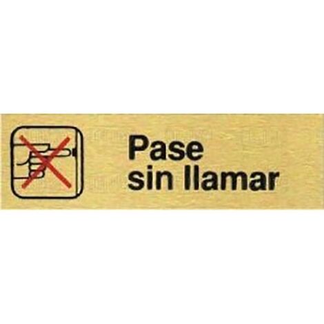 DUVER placa aluminio oro 150x45''pas.sin llmar'' , 0UNIDADES