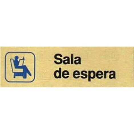 DUVER placa aluminio oro 150x45''sala de espera , 0UNIDADES