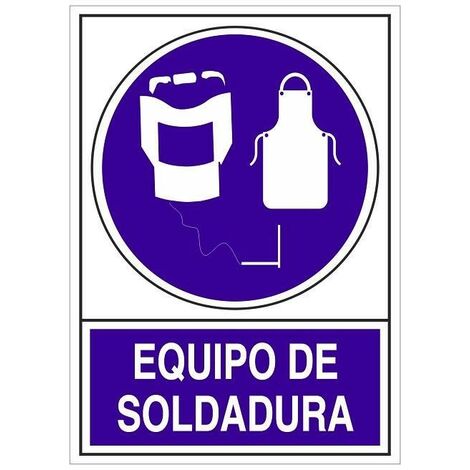 DUVER señal 695 plas.295x210''equipo soldadura'' , 0UNIDADES