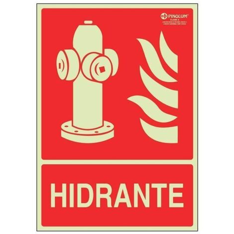 DUVER señal 7007 plast.297x210 ''hidrante'' lum , 0UNIDADES