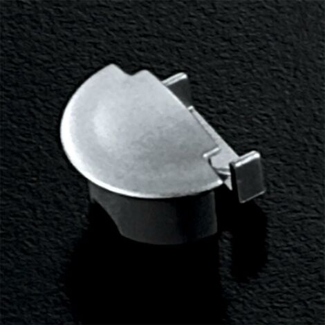 DUVER tapa final perfil abs aluminio slim-e , TAPA ABSColor aluminio Ral 9006. Para introducir a los laterales del perfil.Ideal para fabricar su propia l