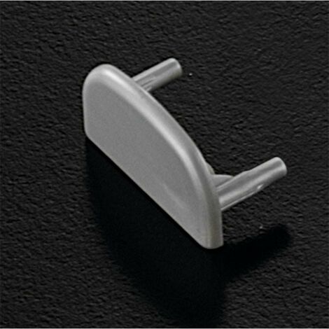 DUVER tapa final perfil abs gris slim-s , Tapa ABS Color gris para introducir a los laterales del perfil. Perfil de aluminio para solapar, con perfil-cubierta