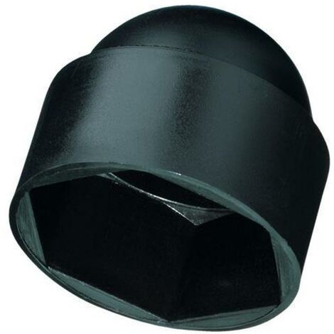 DUVER tapon tornillo hexagonal m-6 negro , El tapon tornillo hexagonal m-6 negro es una contera de plástico diseñada para proteger superficies y mejorar la a