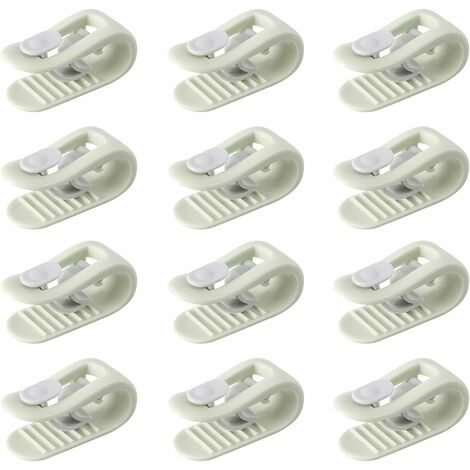 12pcs Bed Sheet Holder Clips Plastic Bed Sheet Clips No-slip Bed Sheet  Fastener Household Sheet Fixing Clamp Keeping Your Sheets On Your Mattress  No E