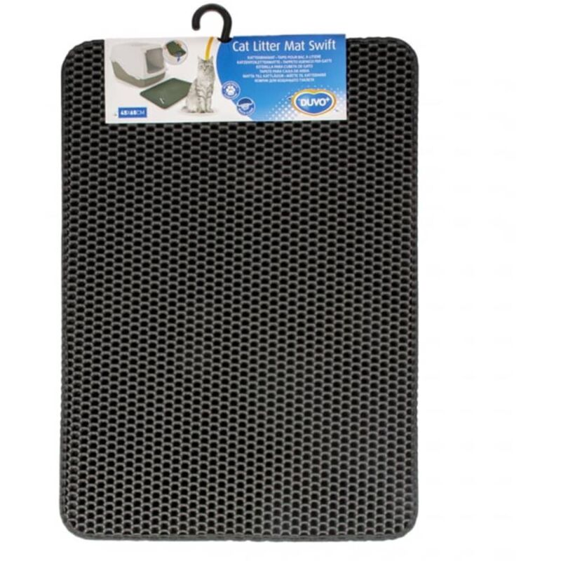 

Alfombra para arenero de gatos Swift negro 45x65 cm - Negro - Duvo+