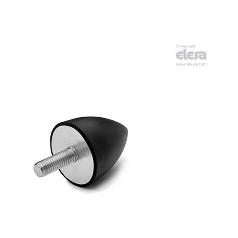 Elesa - Rubber buffer-DVA.6-20-24-M6-18-55