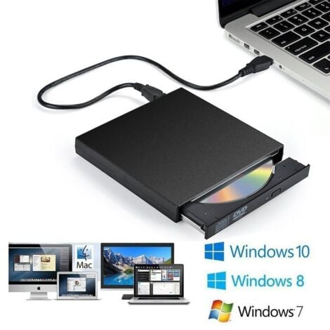 DVD-CD-Brenner-Player, USB 2.0, externes optisches USB-Laufwerk, optisches DVD-Laufwerk, Desktop-All-in-One-Universal-CD-Brenner, mobiles optisches Laufwerk
