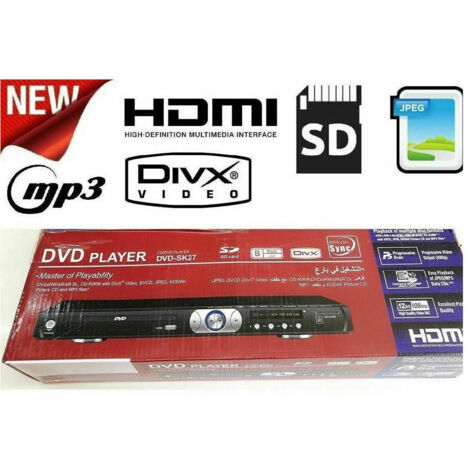 Dvd Div Cd Lecteur Mp3 Usb Hdmi Lecteur Multimédia Télécommande Sd Jpeg