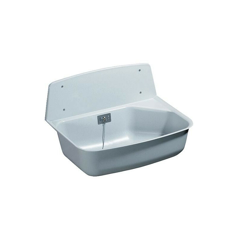 Hamberger Sanitary - Déversoir/vidoir en plastique 525 x 376 x 342 mm ,cou.granite sans sup.mural