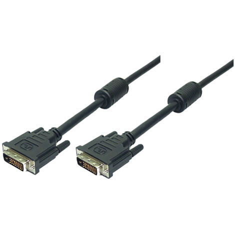 DVI-D MASCHIO-MASCHIO NERO DA 2MT DUAL LINK CAVO