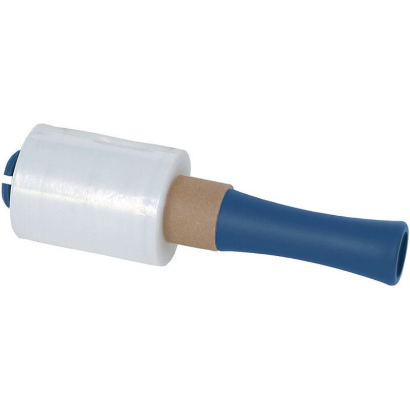 Dévidoir manuel bleu adapté à la largeur de film 100 mm Transpak