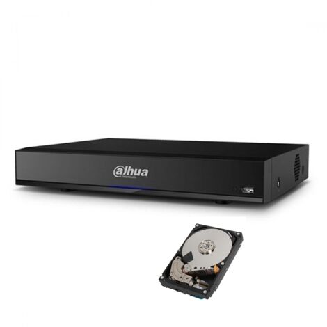 DVR 16 CANALI DAHUA IBRIDO 8 MPX 4 K CVBS HDCVI HDTVI AHD IP HD 2 TB