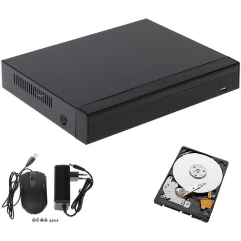 DVR 4 CANALI IBRIDO AHD CLOUD P2P IP 5 MPX HARD DISK 320 GB