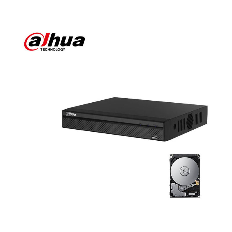 Dahua - dvr 4 canaux hybrid cloud ip cvi tvi cvbs full hd 5 mpx hd 1 tb