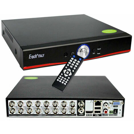 DVR AHD CVI TVI CVBS IP 16 CANALES 5 MPX HÍBRIDO FULL HD P2P CLOUD
