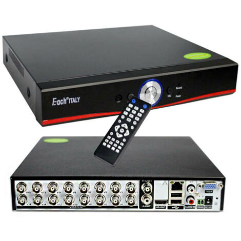 HOUSECURITY DVR AHD CVI TVI CVBS IP 16 CANALES 5 MPX HÍBRIDO FULL HD P2P CLOUD