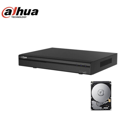 DVR DAHUA 16 CANALI AHD CVI TVI CVBS IP IBRIDO CLOUD 5 MPX XVR5116HS-X HD 500 GB