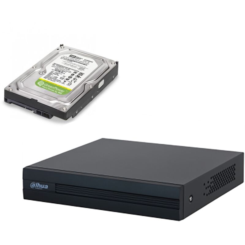 Dahua - dvr video recorder 4 channels hdcvi ahd tvi cvbs ip hd 2TB EZXVR1B04I