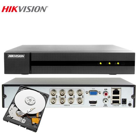 DVR HIKVISION 8 CANALI IBRIDO CLOUD 4 MPX AHD HD 1 TB HWD-6108MH-G4