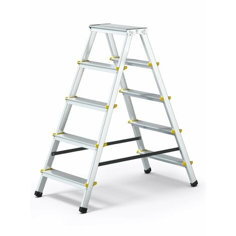 DWA Escabeau double pliable en aluminium