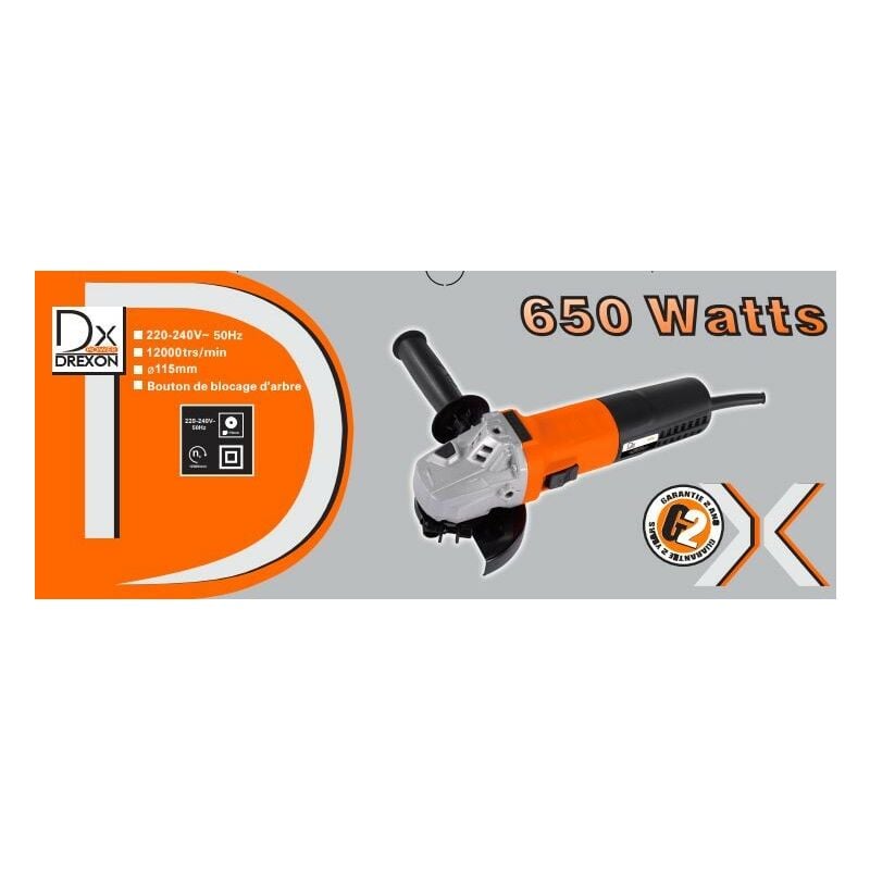 Dx 450116 -Meuleuse d'angle 650W-