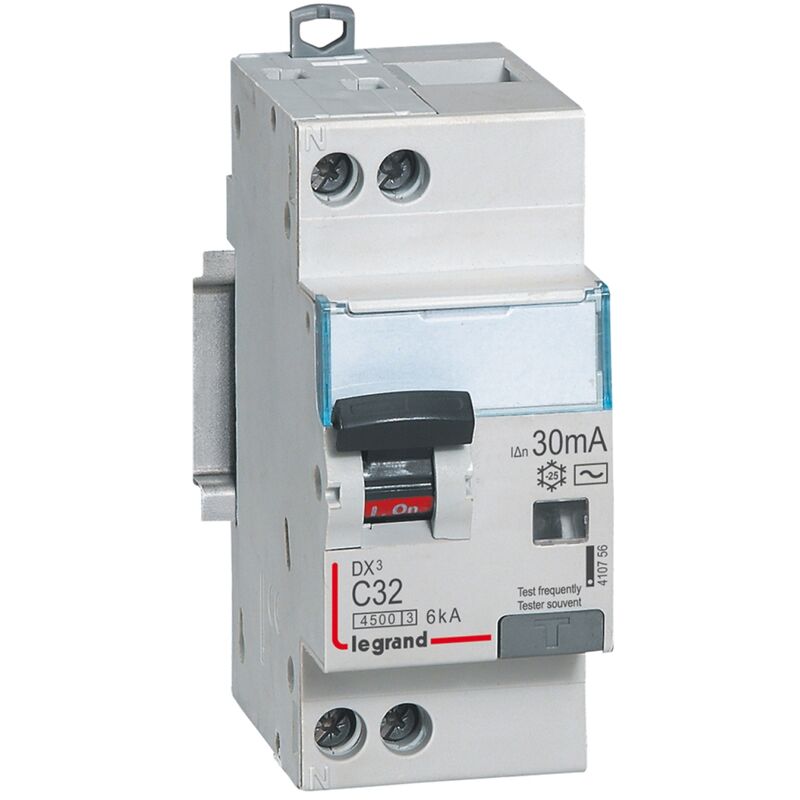 Legrand - disjoncteur différentiel dx3 32a courbe c 30ma 2 poles type hpi - vis / vis - 6ka